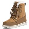 Polar Boot Donna Trapuntato Corto La Neve Inverno Pelliccia Ecologica Caldo Durevole Impermeabile Stivali - 8 - GRE41 AYC0529