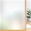 rabbitgoo Pellicola per Vetri Finestre Privacy 75x400cm, Pellicola Adesiva Vetri Satinata Oscurante, Senza Colla, Nessun Residuo, Opaca ma Lascia Passare la Luce, Facile da Applicare per Box Doccia