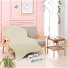 Teppich Wölkchen Tappeto Soffice Di Pelliccia Finta Di Coniglio - Decorazione Da Salotto - Tappeto Lavabile Come Tappetino Da Letto - Beige - 80x120cm