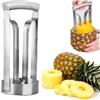 Queen.Y Affetta Ananas in Acciaio Inox,Taglierina per Ananas,Ananas Affettatrice con Maniglia Anti-slittamento,Facile da Usar