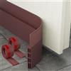 MARICATO 2 Pezzi Paraspifferi Porta Blindata, Guarnizione Sottoporta in Gomma, Paraspifferi Sottoporta Premium Ideale anche per Protezione da Suoni, Freddo, Antipolvere e Anti Bug (5 x 200 cm Marrone)