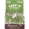Lily's Kitchen Preparato con ingredienti naturali Cibo secco per cani adulti Ricetta bilanciata Shepherd's Pie Sacco da 12kg