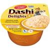 INABA Dashi Delights, Delicati Fiocchi in Brodo di Pollo con Formaggio - Cibo Umido per Gatti con Brodo Dashi - Snack per Gatti Ricco di Proteine, Ingredienti Naturali - Pasto Complementare - 1 x 70gr