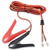 GELRHONR Clip Alligatore Batteria Auto con terminale di Blocco a crimpare, Cavo di prolunga del Cavo del Cavo della Batteria del Morsetto dell'alligatore 24V 12V, 18 AWG 10A -1.8m