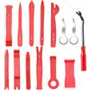Kitbest Strumenti di smontaggio per Auto 14 Pezzi Set di Cunei per Finiture | Kit di Strumenti per tappezzeria per cruscotto con Leva in plastica per rimozione Rivetti di Fissaggio Interno