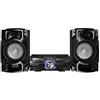 Panasonic SC-AKX320 - Impianto audio ad alta potenza per la casa (450 W, 16 cm Woofer, 6 cm Tweeter, Bluetooth, Dual USB, CD, AUX, DJ Jukebox, funzione DJ, Hi-Fi, suono Nitido) colore nero