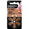DURACELL EASY TAB 312 MARRONE BATTERIA PER APPARECCHIO ACUSTICO 6 PEZZI