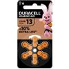 DURACELL EASY TAB 13 ARANCIO BATTERIA PER APPARECCHIO ACUSTICO 6 PEZZI