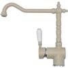 2471/PS94U Ultra Granito Avena - Miscelatore monocomando lavello angolo canna antica