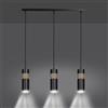 Lampadario a sospensione AKARI 3 BLACK
