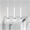 Lampadario a sospensione KIBO 3 BLACK e WHITE