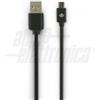 Alpha Elettronica Cavo dati e alimentazione USB - MICRO USB nero 1mt