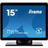 iiyama ProLite T1521MSC-B1 - LED monitor - 15' - touchscreen - 1024 x 768 @ 75 Hz - TN - 350 cd/m² - 800:1 - 8 ms - VGA - speakers - black