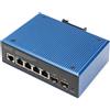 DIGITUS Ind. 4+2-Port Gigabit L2 managed Ethernet POE Swit 4 x GE RJ45 + 2 SFP Port, IEEE802.3at (30W)