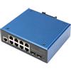 DIGITUS Indust. 8+2 Port L2 Managed Gigabit Ethernet Switc 8x GE RJ45 + 2 SFP Port