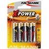 Ansmann BATTERIA alcalina Stilo ANSMANN X-POWER LR06 4 pz