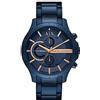 Armani Exchange, Orologio Cronografato da Uomo, in Acciaio Blu, AX2430