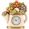 THUN - Orologio da Tavolo Annaffiatoio E Fiori, 24x15,5x24,8 cm