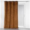 Douceur d'Intérieur, Tenda con occhielli (140 x 260 cm) Casual Cammello, Velluto Trapuntato