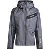 Adidas - Giacca versatile in GORE-TEX - Techrock Gore Active Jacket Carbon per Uomo - Taglia L - Grigio