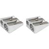 HomeHobby by 3L HomeHobby 3L, temperamatite a due fori, argento, confezione da 2