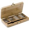 Bricolage personalizzati Set attrezzi 25 pezzi, custodia in bambù Willow personalizzate o neutre