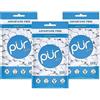 PUR Gum | Gomma Da Masticare Senza Zucchero | Con Xilitolo | Vegana, Senza Aspartame e Senza Glutine | Gomma Naturale Al Sapore Di Peppermint, 55 Pezzi (confezione da 3)
