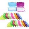 HRASY Cera ortodontica per parentesi graffe, cera dentale per alleviare irritazioni e dolore, kit per la cura dentale, 20 pezzi, 10 colori