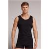 Intimissimi Canotta Scollo Tondo In Cotone Superior Extrafine Nero