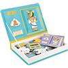 Janod - Magnéti'Book Storia - Gioco Educativo Magnetico 60 Calamite + 12 Modelli - Giocattolo per Bambini in Cartone FSC - Sviluppa Le Abilità Fino-Motorie e l'Immaginazione - dai 3 Anni