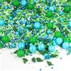 mySprinkles wir streuseln Liebe Sprinkletti Dino Parco Mix 90g decorazione torta dinosauri bianco verde blu colorato sprinkles STREUSEL GLÜCK zucchero a velo perfetto per le feste di compleanno dei bambini compleanno ragazzi