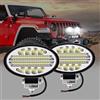 YnGia Luce di lavoro a LED ovale, 2 pcs Waterproof Offroad Driving Light Light Bar Fog Lampada White 12V 24V per camion 4x4 Carta per trattore per auto