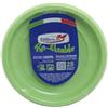 TEKHOME Piatti Plastica frutta,25/50/75/100/125/150 Pezzi piatti plastica colorati lavabili e riutilizzabili Rotondi per Compleanno,Festa, Matrimonio,Fai da Te Fatti a Mano (VERDE, 150)