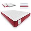 Nalui Gredos Materasso Viscoelastico Reversibile 75 x 180 cm con sistema Visconfort Tessuto Elasticizzato e Tessuto 3D Traspirante Altezza ± 21 cm Media ad Alta Resistenza Adattabile Prodotto in