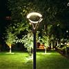 Partenopea® Lampione a LED design moderno lampada con Palo da 3 metri per illuminazione esterno viali villa giornadino aree condominiali 100W 220V cerchio luminoso (Luce calda 3000K)
