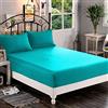 Elegant Comfort 1500, Lenzuolo con angoli profondi (40,64 cm), di qualità alberghiera, in morbida microfibra, resistente alle pieghe e allo sbiadimento, per letto singolo/1 piazza e mezzo, turchese