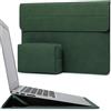 HYZUO 15-16 Pollici Custodie per PC Portatile Borsa con Funzione Stand per MacBook Pro 16 M5/M4/M3/M2/M1 2026-2019, XPS 15, MacBook Pro 15 2015-2012, Samsung Galaxy Book Flex 15, Verde Mezzanotte