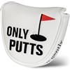 Big Teeth Mazzuola magnetica per mazza da golf in pelle sintetica bianca