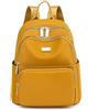 JIANLINST Zaino da donna piccolo zaino per la scuola, zaino da città, leggero, impermeabile, zaino da viaggio casual, oro, 44