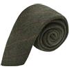 King & Priory Heritage Cravatta A Quadri Verde Muschio