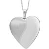 Alexander Castle medaglia portafoto a cuore 2 Toni Argento sterling con collana 46cm