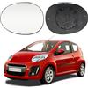 RASHION Vetro Specchietto Retrovisore Riscaldabile Sinistra Compatibile con Citroen C1 / Peugeot 107 / Toyota Aygo (2005-2014)