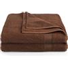 CelinaTex Bari - Asciugamano da sauna XXL, confezione doppia, 90 x 220 cm, colore marrone cioccolato, cotone, asciugamano da sauna