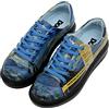 DOGO Femme Cuir Vegan Bleu Foncé Baskets - Chaussures de Marche Confortables et Décontractées Faites à la Main, Vincent Van Gogh The Starry Night Muse Motif