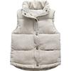 Generic Per Ragazzo 98 Bambino Ragazza Gilet In Pile Fuzzy Senza Maniche Cappotto Capispalla Borse Blu Ragazzo, beige., 3-4 Anni