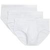 2(X)IST Slip da Uomo in Cotone Pima Contour Pouch Brief Confezione da 3, Bianco_10001, M