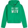Freddy Felpa donna in french terry con cappuccio e maxi stampa