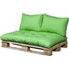 Beo LKS 120x80 SetAU31 - Cuscino per Pallet, 120 x 80 cm, Colore: Verde Chiaro