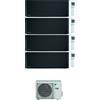 Daikin CONDIZIONATORE DAIKIN STYLISH TOTAL BLACK WI-FI QUADRI SPLIT 7000+9000+9000+12000 BTU INVERTER GAS R-32 4MXM80N A+++