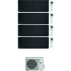 Daikin CONDIZIONATORE DAIKIN STYLISH TOTAL BLACK WI-FI QUADRI SPLIT 9000+9000+9000+15000 BTU INVERTER GAS R-32 4MXM80A A+++